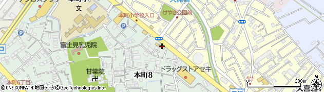はっとり接骨院久喜本町院周辺の地図