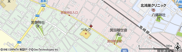 埼玉県鴻巣市箕田3736周辺の地図