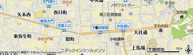長野県諏訪郡下諏訪町287周辺の地図