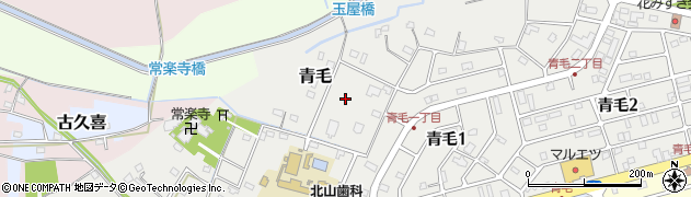 埼玉県久喜市青毛周辺の地図