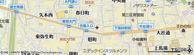 長野県諏訪郡下諏訪町236-5周辺の地図