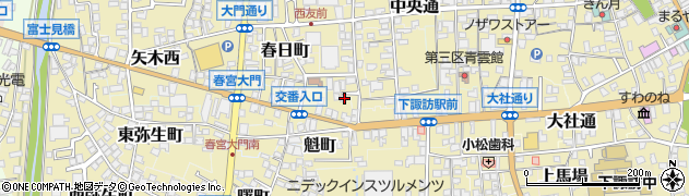 長野県諏訪郡下諏訪町236-14周辺の地図