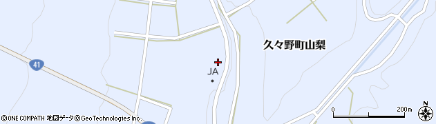 岐阜県高山市久々野町山梨845周辺の地図