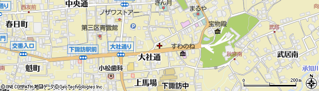 長野県諏訪郡下諏訪町3554周辺の地図