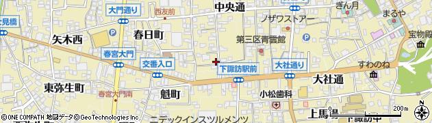 長野県諏訪郡下諏訪町278周辺の地図