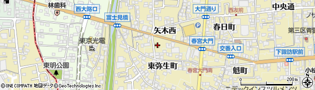 長野県諏訪郡下諏訪町11周辺の地図