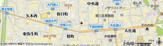 長野県諏訪郡下諏訪町266周辺の地図