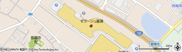 チュチュアンナ　モラージュ菖蒲店周辺の地図