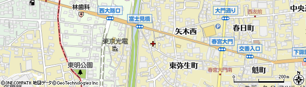 長野県諏訪郡下諏訪町5周辺の地図