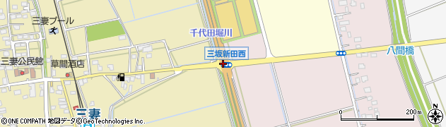 三坂新田西周辺の地図