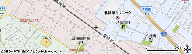 埼玉県鴻巣市箕田3577周辺の地図