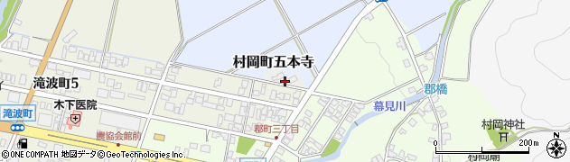 福井県勝山市村岡町郡周辺の地図