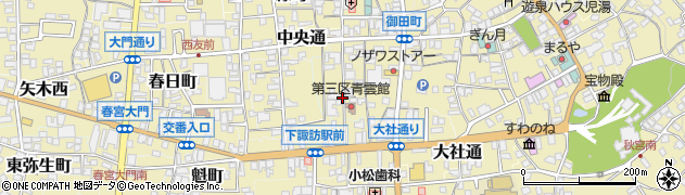 長野県下諏訪町（諏訪郡）平沢町周辺の地図
