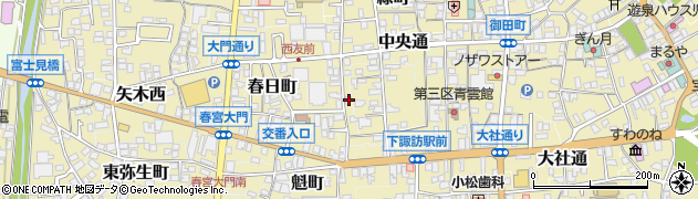 長野県諏訪郡下諏訪町265周辺の地図