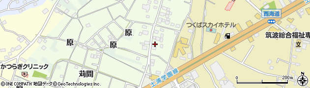 茨城県つくば市苅間345周辺の地図