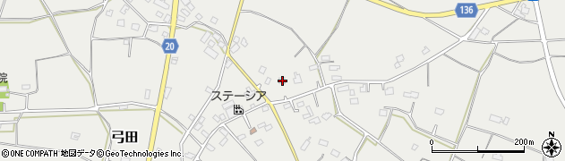 茨城県坂東市弓田2824周辺の地図