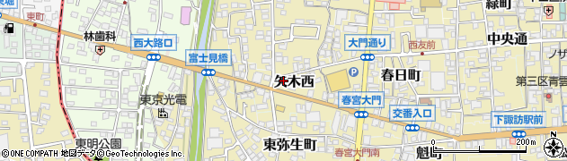 長野県諏訪郡下諏訪町11-4周辺の地図