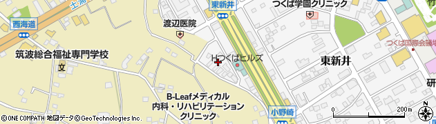 茨城県つくば市東新井7周辺の地図
