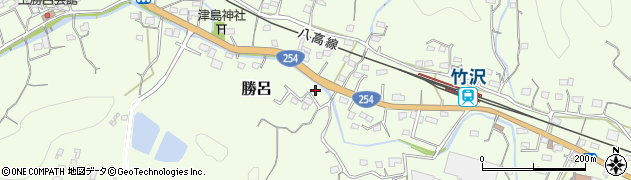 埼玉県比企郡小川町勝呂128周辺の地図