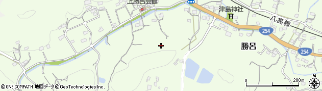 埼玉県比企郡小川町勝呂周辺の地図