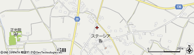 茨城県坂東市弓田2394周辺の地図
