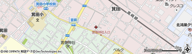 埼玉県鴻巣市箕田3706周辺の地図