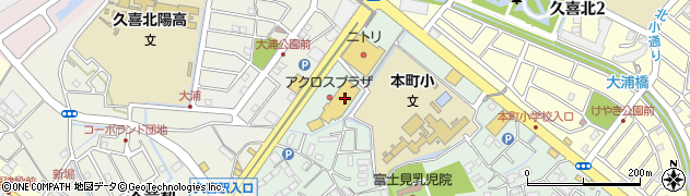 大阪王将 久喜店周辺の地図