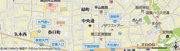 長野県諏訪郡下諏訪町中央通310周辺の地図