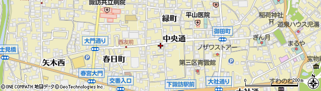 長野県諏訪郡下諏訪町中央通267周辺の地図