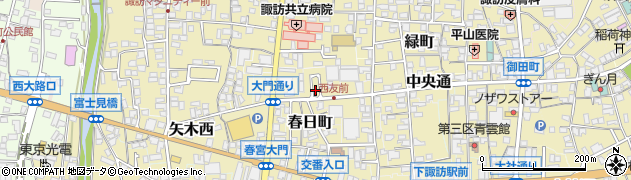 長野県諏訪郡下諏訪町218-7周辺の地図