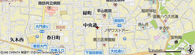長野県諏訪郡下諏訪町318周辺の地図