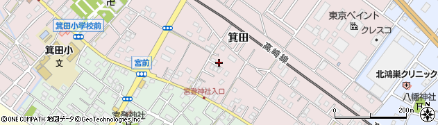 埼玉県鴻巣市箕田3678周辺の地図