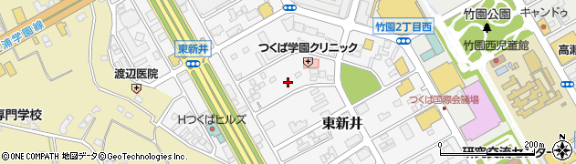 茨城県つくば市東新井21周辺の地図