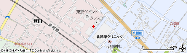 埼玉県鴻巣市箕田3408周辺の地図