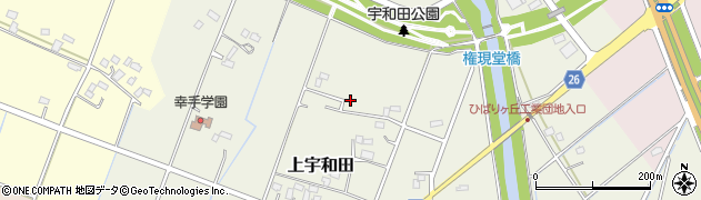 埼玉県幸手市上宇和田周辺の地図