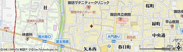 長野県諏訪郡下諏訪町104周辺の地図
