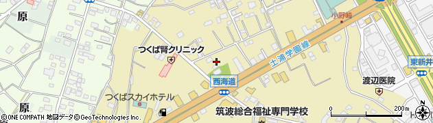 茨城県つくば市小野崎185周辺の地図