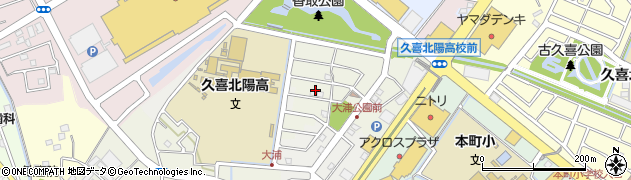 埼玉県久喜市久喜本周辺の地図