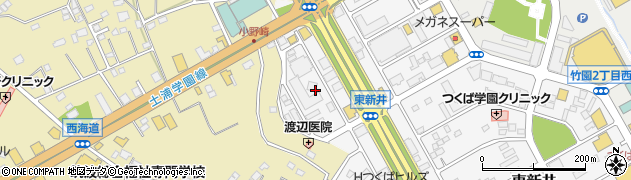 茨城県つくば市東新井4周辺の地図
