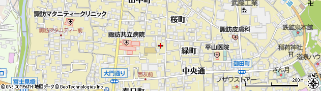 長野県諏訪郡下諏訪町桜町254周辺の地図