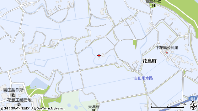 〒300-2511 茨城県常総市花島町の地図