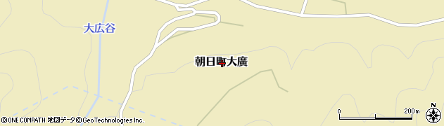 岐阜県高山市朝日町大廣周辺の地図