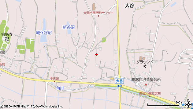 〒355-0008 埼玉県東松山市大谷の地図
