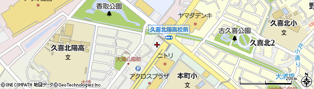 埼玉県久喜市久喜本868周辺の地図