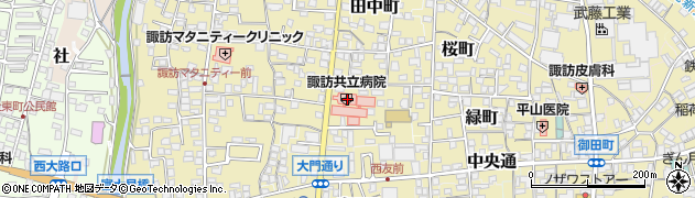 長野県諏訪郡下諏訪町214周辺の地図