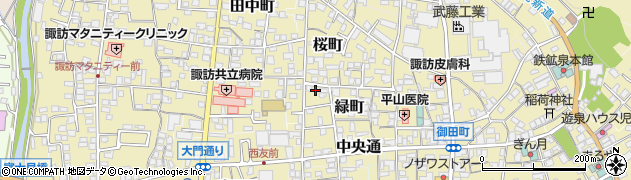 長野県諏訪郡下諏訪町344-2周辺の地図