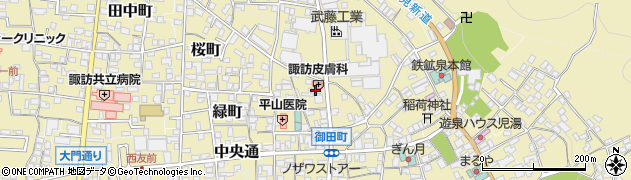 長野県諏訪郡下諏訪町3161-8周辺の地図