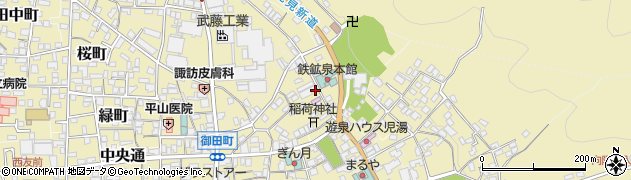 長野県下諏訪町（諏訪郡）湯田町周辺の地図