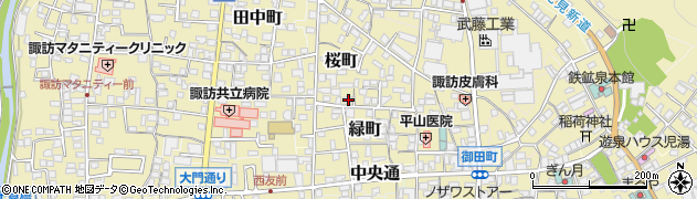 長野県諏訪郡下諏訪町桜町337周辺の地図