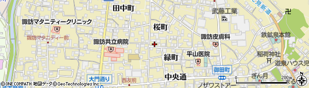 長野県諏訪郡下諏訪町344-1周辺の地図